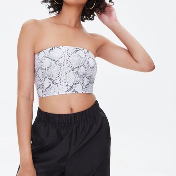 NEW Snake Print Tube Top - Picture 1 of 7
